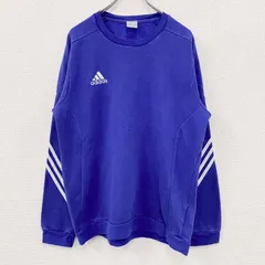 古着 used　adidas　アディダス　スウェット/トレーナー　パフォーマンスロゴ　青　ブルー　Lサイズ