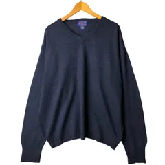 古着 ペンドルトン PENDLETON Vネック ラムウールニットセーター メンズXL相当/eaa601442