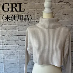 ☆★未使用品★☆【GRL】グレイル タートルネック クロップド丈 ニット セーター サイズF RI-1