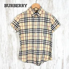 BURBERRY LONDON バーバリーロンドン 定番 ノバチェック 半袖 シャツ ベージュ