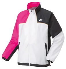 WJ136 ユニセックス 裏地付ウィンドウォーマーシャツ（ホワイト/ピンク・サイズ：O） 4550468490180