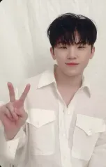 【中古】コレクションカード(男性) SEVENTEEN/WOOZI(ウジ)/上半身・裏面茶・ベージュ/CD「JAPAN 2ND MINI ALBUM『24H』(CARAT盤)」封入特典フォトカードE