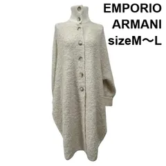 ■ エンポリオアルマーニ EMPORIO ARMANI ニットコート アウター 上着 長袖 ボタン ロング 白 アルパカ ウール 36 M～L レディース S5X386のサムネイル