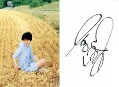 中古】生写真(女性) 広末涼子/全身・衣装水色・目線下・藁・裏面印刷