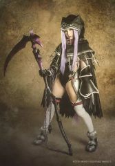 [중고]생 사진(여성) 쿠와에 사키나(아나)/전신·배경 베이지·캐릭터 샷/무대[Fate/Grand Order THE STAGE -절대 마수 전선 바빌로니아-]캐스트 브로마이드
