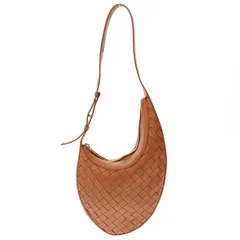 BOTTEGA VENETA ボッテガヴェネタ Drop Small Hobo Bag イントレチャート スモールホーボーバッグ  ブラウン -