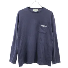 SASSAFRAS ササフラス 刺繍ポケット ロングスリーブTシャツ  パープル Mのサムネイル