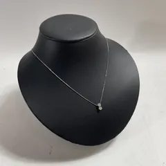 ★ K18WG刻印 18金 ホワイトゴールド トップス付きネックレス  アクセサリー 総重量3.10g 現状品 0.003kg
