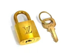 ■美品■ LOUIS VUITTON ルイヴィトン カデナ 南京錠 パドロック 345 鍵 キー ゴールド系 DJ8145