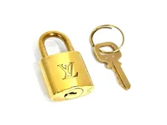 ■美品■ LOUIS VUITTON ルイヴィトン カデナ 南京錠 パドロック 343 鍵 キー ゴールド系 DJ8123