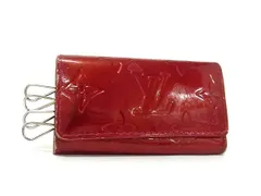 LOUIS VUITTON ルイヴィトン M91976 モノグラムヴェルニ ミュルティクレ4 4連 キーケース 鍵入れ ポムダムール レッド系 DK8940