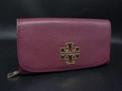TORY BURCH トリーバーチ レザー 二つ折り 長財布 ウォレット 札入れ 小銭入れ パープル系 DJ8962