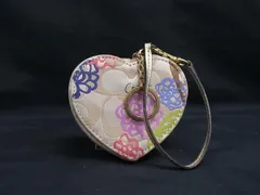 COACH コーチ シグネチャー キャンバス 花 フラワー コインケース コインパース 小銭入れ レディース ベージュ系 DJ8851