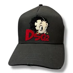 国内正規 DSQUARED2 24SS BETTY BOOP ベースボールキャップ 帽子 ディースクエアード 106161084 ブラック O/S （1179M）