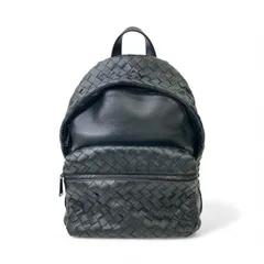 BOTTEGAVENETA ボッテガヴェネタ イントレチャート リュック・デイパック メンズ レザー ブラック 中古のサムネイル