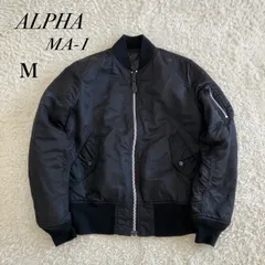 美品！ALPHA アルファ　MA-1 フライトジャケット　リバーシブル　ブラック　サイズM
