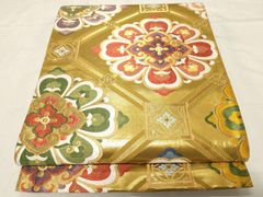 専用帯6989 ○高級 正絹 六通 袋帯 華文 花文 - メルカリ