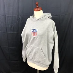 M【値下げ交渉可能】POLO by Ralph Lauren ポロ ラルフローレン フーディ Lサイズ レディース パーカー グレー