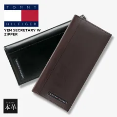 【新品】 トミーヒルフィガー メンズ 財布 ブランド かぶせ 小銭入れ カード入れ ウォレット ロング 牛革 本革 天然皮革 レザー シンプル レディース 男性 女性 ロングウォレット 長財布 革小物