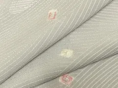 平和屋着物▽上質な小紋 単衣 絞り 散らし文 正絹 逸品 AABD0083fy