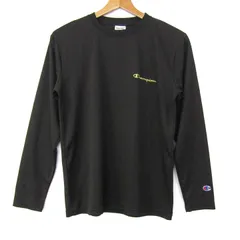 チャンピオン 長袖Ｔシャツ スポーツウエア トップス 黒 メンズ Mサイズ ブラック Champion 【中古】