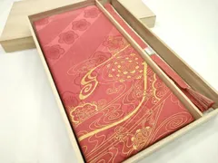 平和屋着物●和装小物　帯締め・帯揚げセット　流水花文　暈し染め　金彩　逸品　未使用　CAAZ6231ju