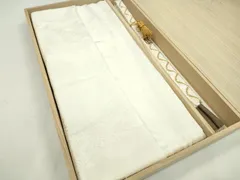 平和屋着物●和装小物　帯締め・帯揚げセット　礼装用　亀房付き　雲重ね枝花吉祥文　金糸　逸品　未使用　CAAZ6240ju