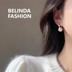 BELINDA FASHION パールリングピアス