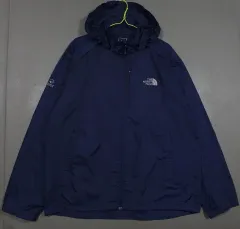 2XL) ザノースフェイス フライトシリーズ 軽量ウィンドブレーカー ジップアップ フーデッドジャケット ネイビー