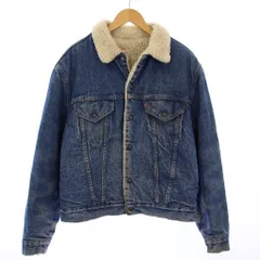 リーバイス Levi's シェルパ トラッカージャケット ボア デニム ジージャン Gジャン アウター 46 青 /TK