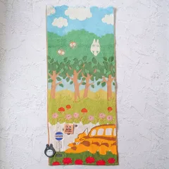 【No.27】となりのトトロ 『ネコバスとトトロ』 フェイスタオル ジブリ