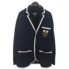 ラルフローレン ラグビー RALPH LAUREN RUGBY テーラードジャケット ブレザー スウェット 紺 ネイビー Mのサムネイル