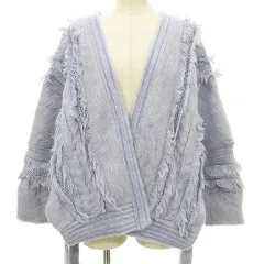 スナイデル SNIDEL モヘア レース ニット コート SWNC184008 ジャケット F ラベンダー ■YHS7