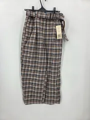 ONIGIRI おにぎり チェック柄 ワイドパンツ ベルト付き 9号 新品