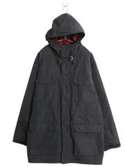 【お得なクーポン配布中!】 エルエルビーン マウンテンパーカー ジャケット メンズ L 中綿 ウール チェック ライナー付き ジャンパー フルジップ ハイネック ブラック