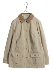 【お得なクーポン配布中!】  00s エルエルビーン ハンティング ジャケット レディース M 古着 オールド カバーオール ハーフ コート フランネル チェック ライナー付き