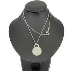 【美品】TIFFANY＆Co. ティファニー リターントゥ ラウンドタグ サークル オーバル ネックレス SV925 Ag925 スターリングシルバー アクセサリー ジュエリー レディース