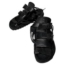 ANN DEMEULEMEESTER 2009SS レースアップサンダル43 - メルカリ
