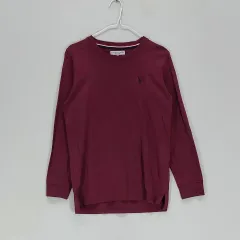 U.S. POLO ASSN. レディース90 ラウンドTシャツ 2023 春秋 ワイン 01698