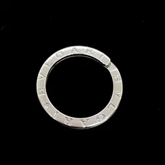 美品★BVLGARI ブルガリ キーリング 925 スターリング シルバー ネックレストップ チャーム リング メンズアクセサリー
