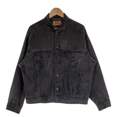 80's Levi's リーバイス ブラックデニム トラッカージャケット USA製 後染め Size L