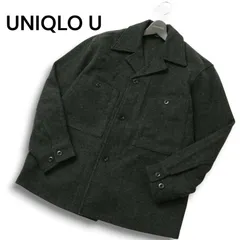 【美品 23AW】UNIQLO U ユニクロ ユー ルメール 秋冬★ フリース ジャージー オーバー シャツ Sz.M メンズ 灰