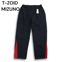 【新品 未使用】 T-ZOID MIZUNO ミズノ 中綿 撥水★ ウインドブレーカー パンツ Sz.LL メンズ 黒 大きいサイズ トレーニング
