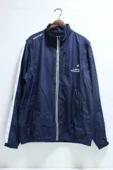 【未使用保管品】 le coq sportif golf ルコックスポルティフ ゴルフ 2WAY ブルゾン ネイビー 紺 3Lサイズ QGMVJK00 11-F115W/1/TC
