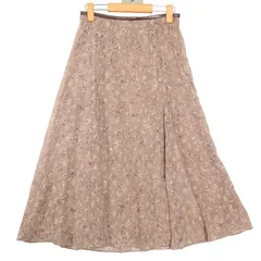 any SiS エニィスィス 通年 花 フラワー 総柄★ Aライン フレア ロング マキシ スカート Sz.2 レディース