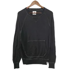 BURTON バートン 秋冬 ステッチ★ ラグラン クルーネック ニット セーター Sz.S メンズ 灰 グレーのサムネイル