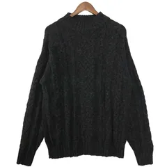 J.CREW ジェイクルー 秋冬 ウール100％★ ケーブル ニット セーター Sz.L メンズ グレー