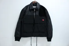 DIESEL ディーゼル ジップナイロンジャケット ブラック 黒 Lサイズ A03555 11-F131/1/100