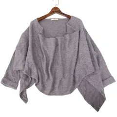 GALLARDAGALANTE ガリャルダガランテ 秋冬 ウール混★ セーター プルオーバー 羽織り ニット Sz.Free レディース 灰