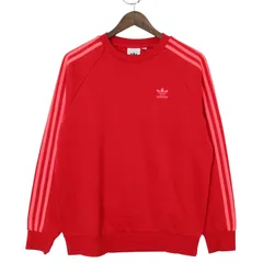 adidas アディダス 秋冬 ロゴ ストレッチ 裏起毛★ トレーナー スウェット Sz.M位 メンズ